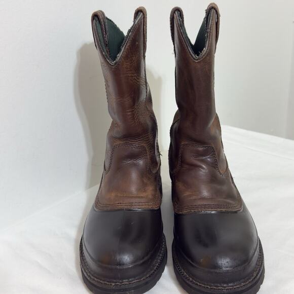 Georgia Boot G3413 Muddog Pull-On Brown Leather Farm & Ranch Work Boots 9M main image 10